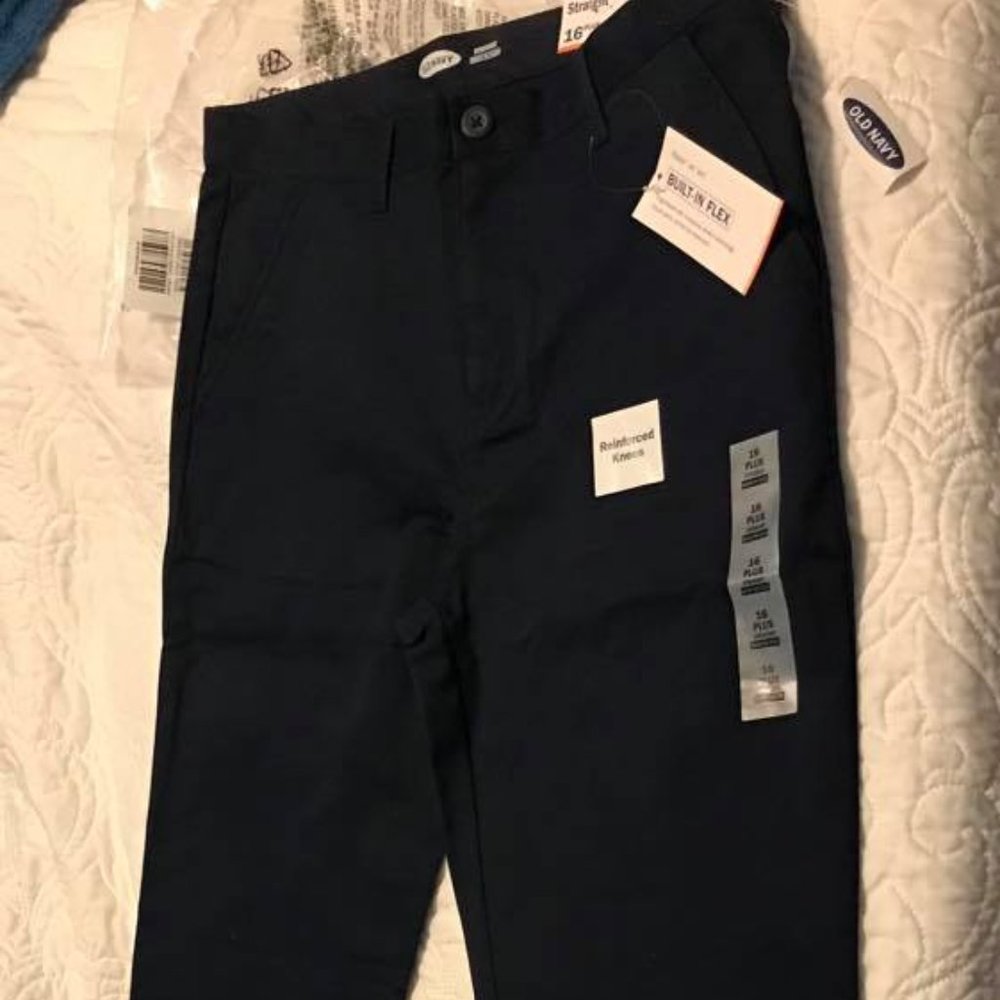 Straight Built-In Flex Uniform Pants Boys 16 plus